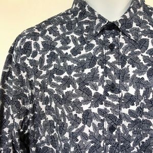 DKNY Button Down Print Shirt